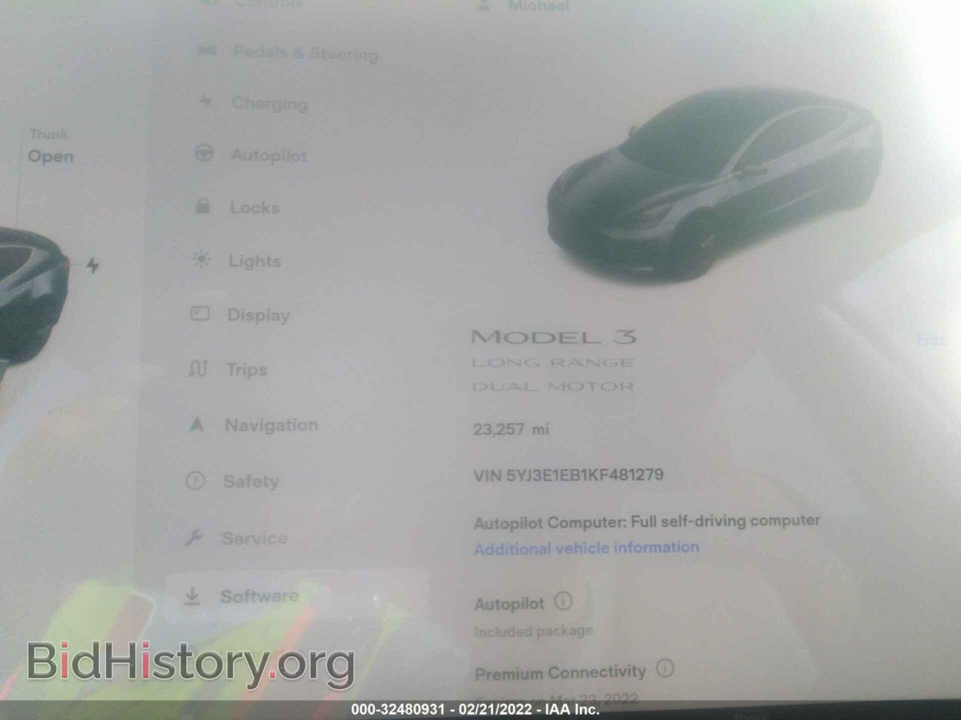 2019 TESLA MODEL 3 - VIN: 5YJ3E1EB1KF481279 - Фото 7