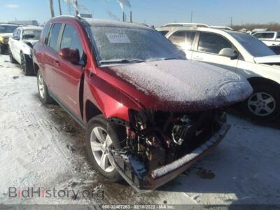2017 Jeep COMPASS Latitude, red — VIN 1C4NJDEB9HD204899, IAAI