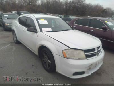 2012 Dodge AVENGER SXT, белый — VIN 1C3CDZCB1CN142047, IAAI