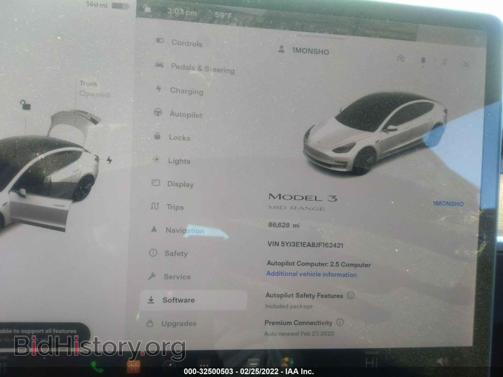 2018 TESLA MODEL 3 - VIN: 5YJ3E1EA8JF162421 - Photo 7
