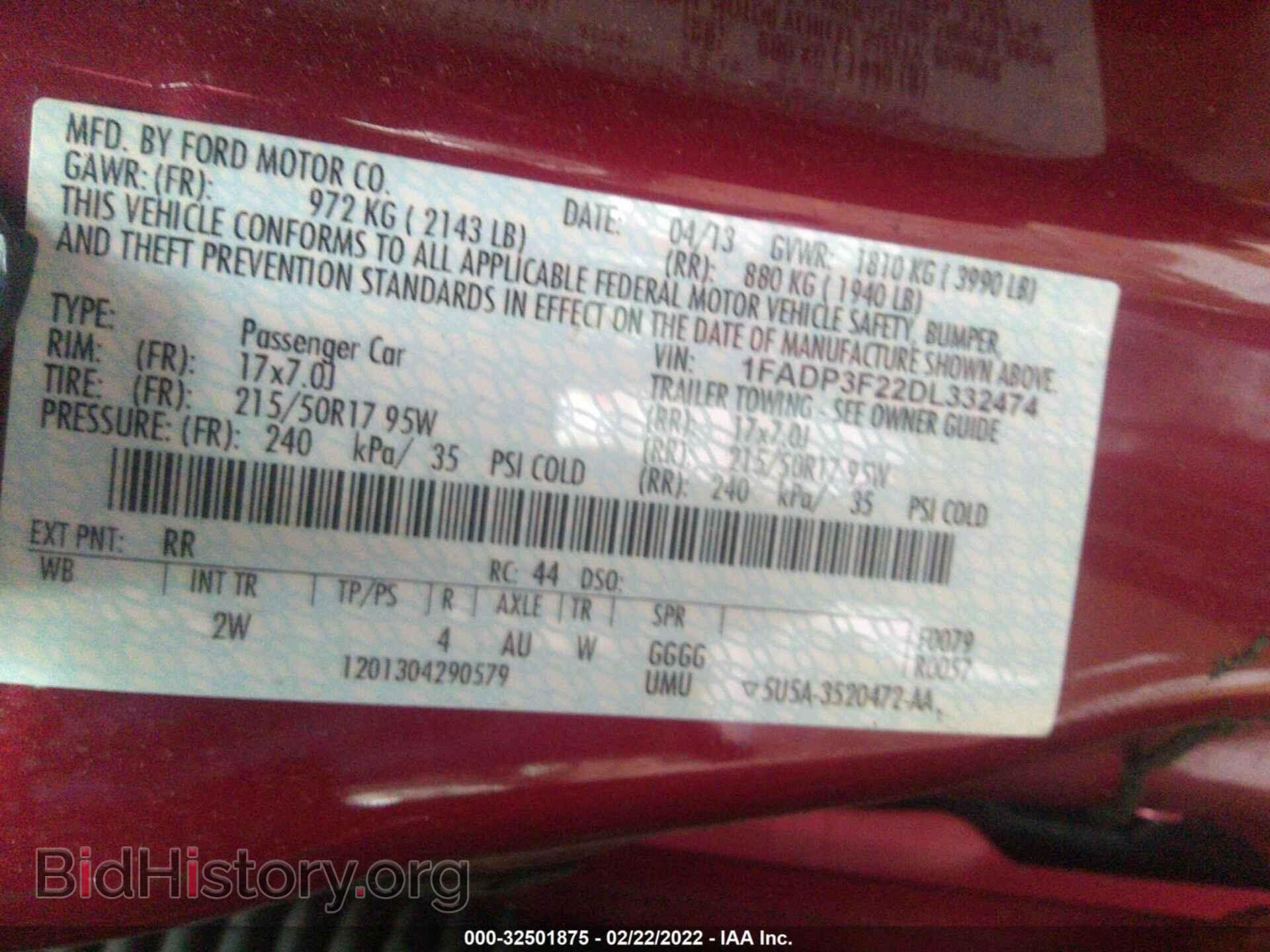 2013 FORD FOCUS - VIN: 1FADP3F22DL332474 - Photo 9