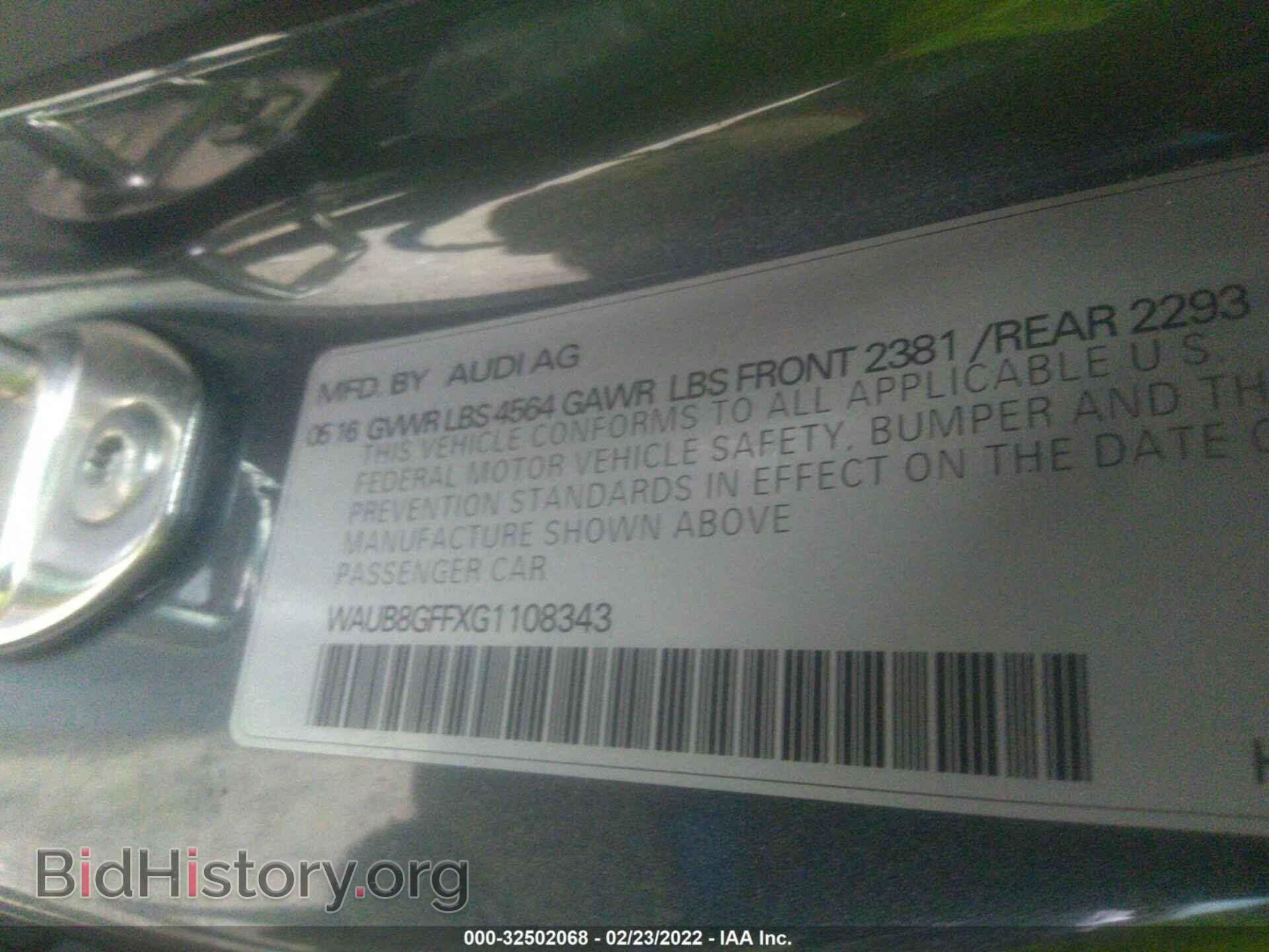 2016 AUDI A3 - VIN: WAUB8GFFXG1108343 - Фото 9