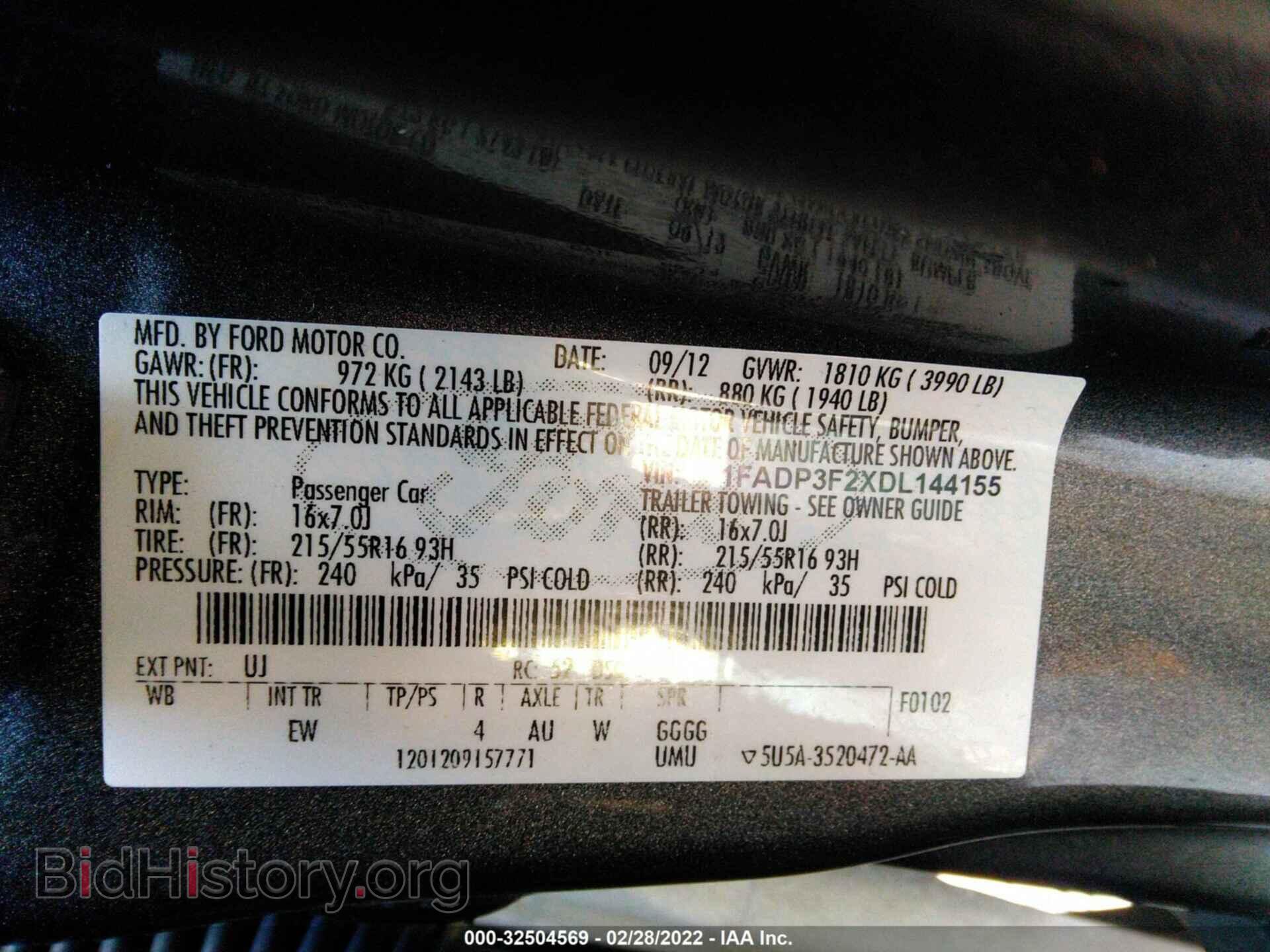 2013 FORD FOCUS - VIN: 1FADP3F2XDL144155 - Photo 9