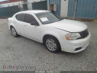 2014 Dodge AVENGER SE, white — VIN 1C3CDZAB5EN188938, IAAI