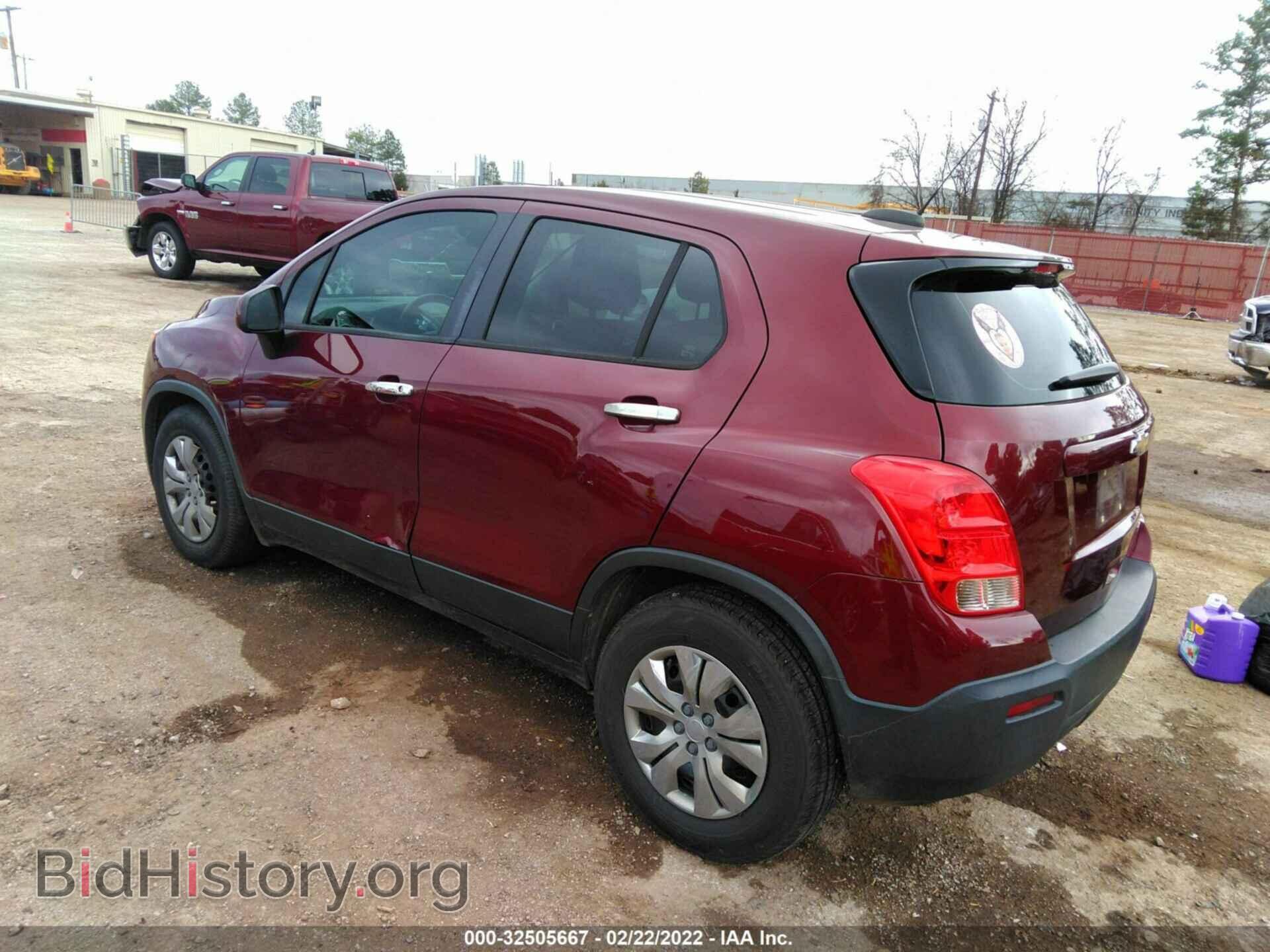 2016 CHEVROLET TRAX - VIN: 3GNCJKSB6GL255843 - Фото 3
