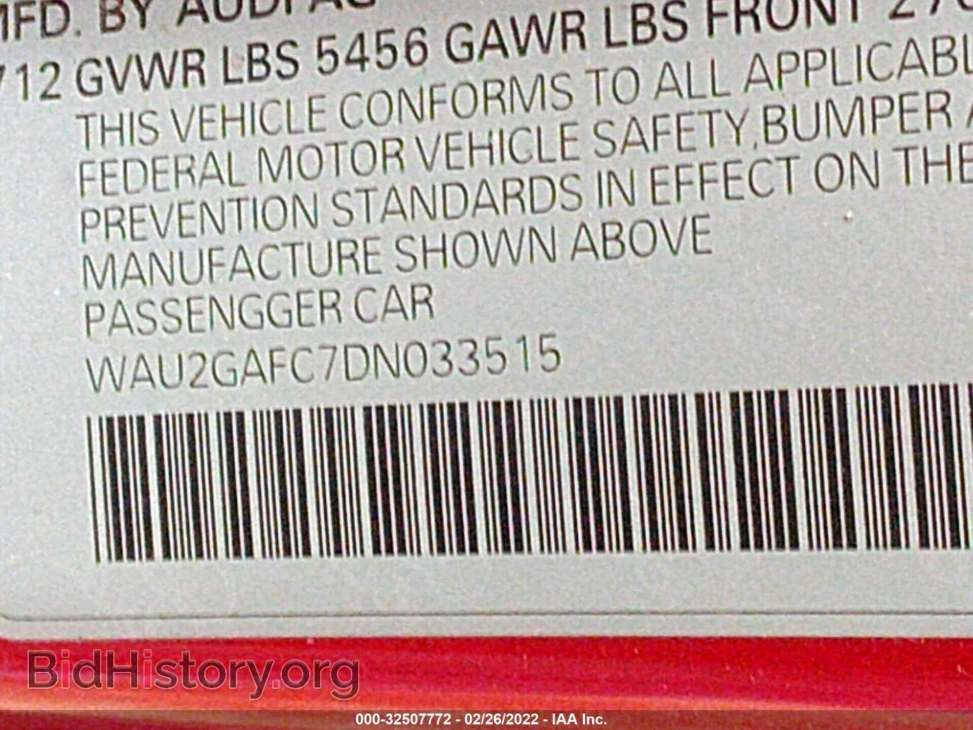 2013 AUDI A7 - VIN: WAU2GAFC7DN033515 - Фото 9