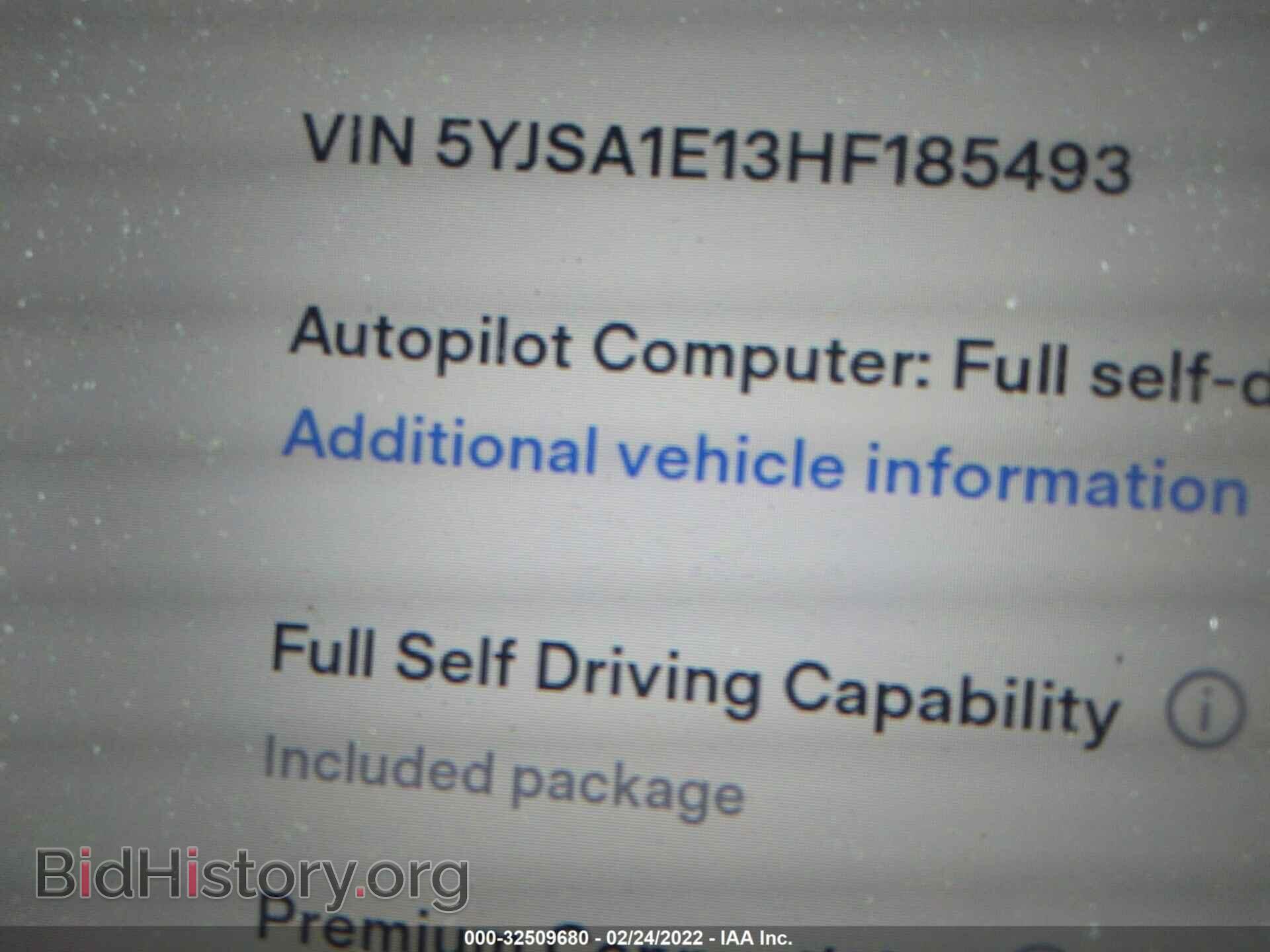2017 TESLA MODEL S - VIN: 5YJSA1E13HF185493 - Фото 9