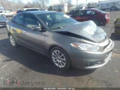 2013 Dodge DART Limited, серый — VIN 1C3CDFCA5DD714444, IAAI