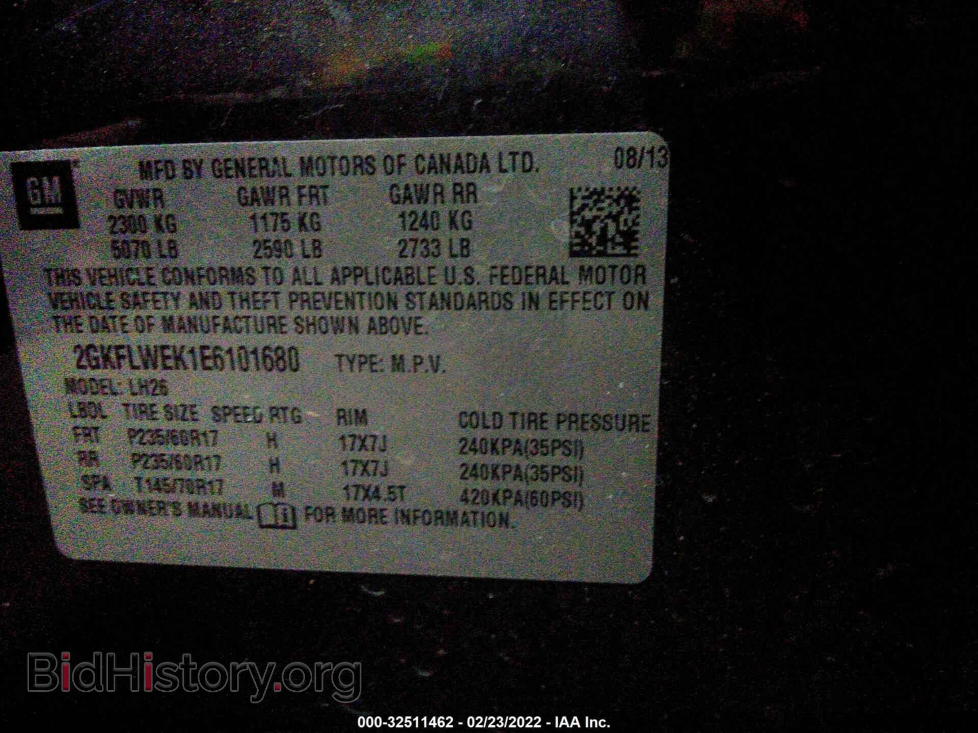 2014 GMC TERRAIN - VIN: 2GKFLWEK1E6101680 - Фото 9
