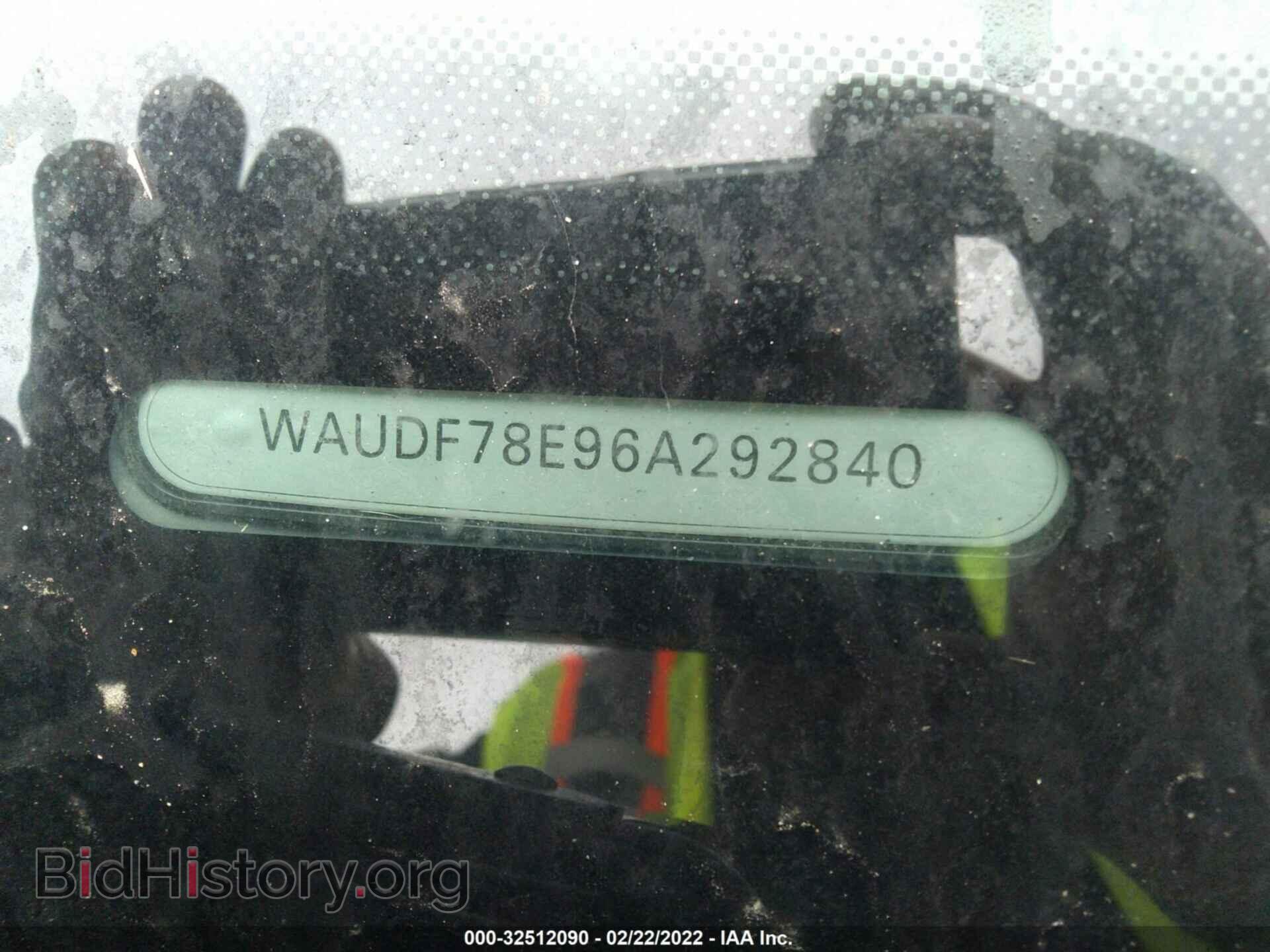 2006 AUDI A4 - VIN: WAUDF78E96A292840 - Фото 9