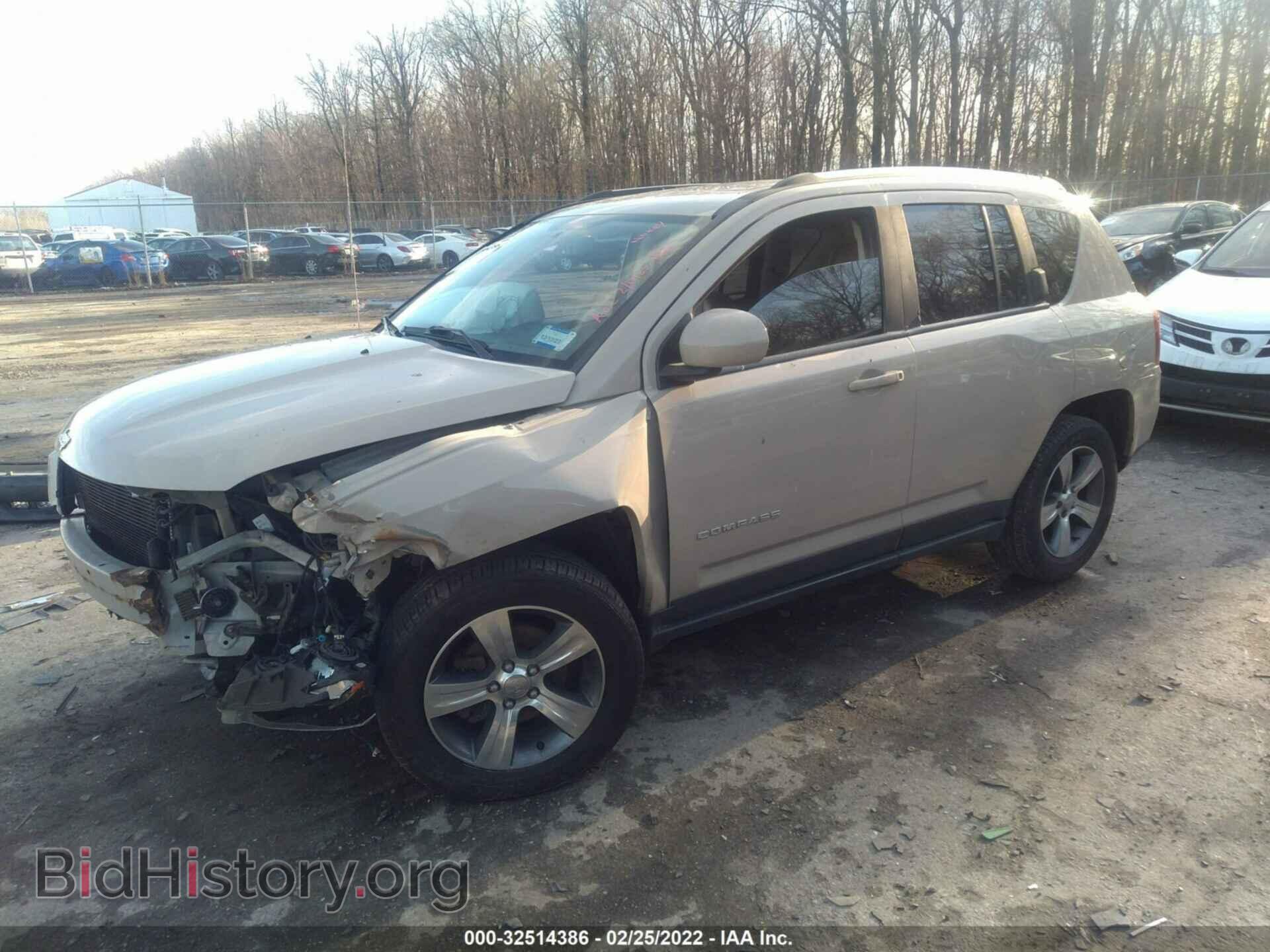2016 JEEP COMPASS - VIN: 1C4NJDEB0GD767743 - Фото 2