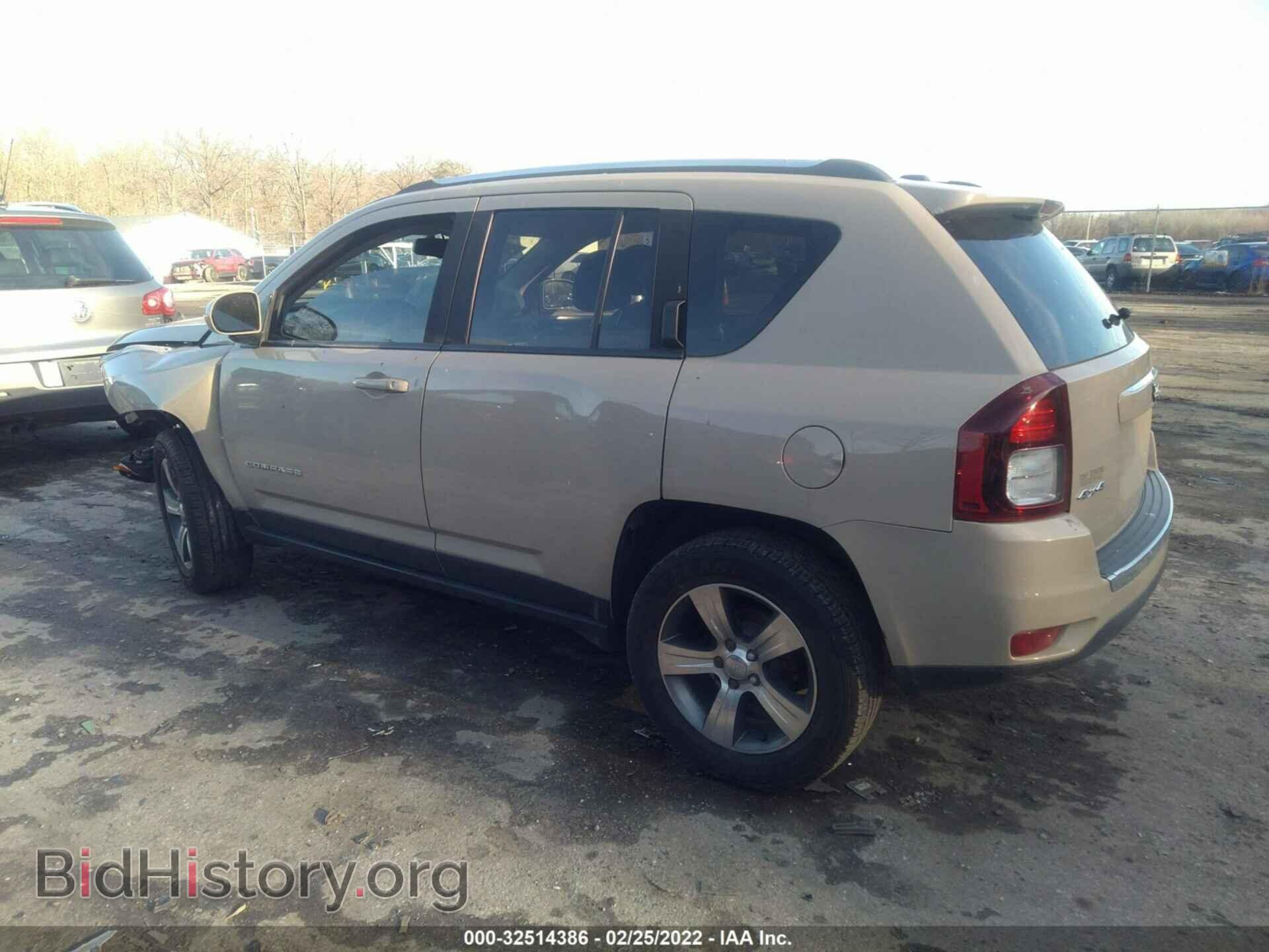 2016 JEEP COMPASS - VIN: 1C4NJDEB0GD767743 - Фото 3