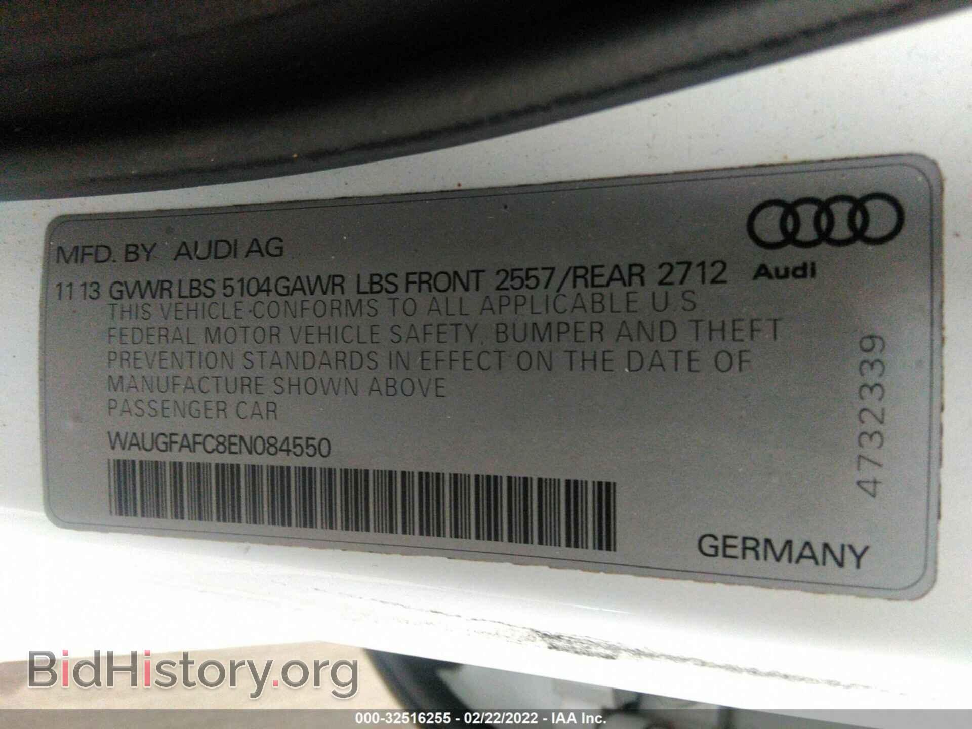 2014 AUDI A6 - VIN: WAUGFAFC8EN084550 - Фото 9