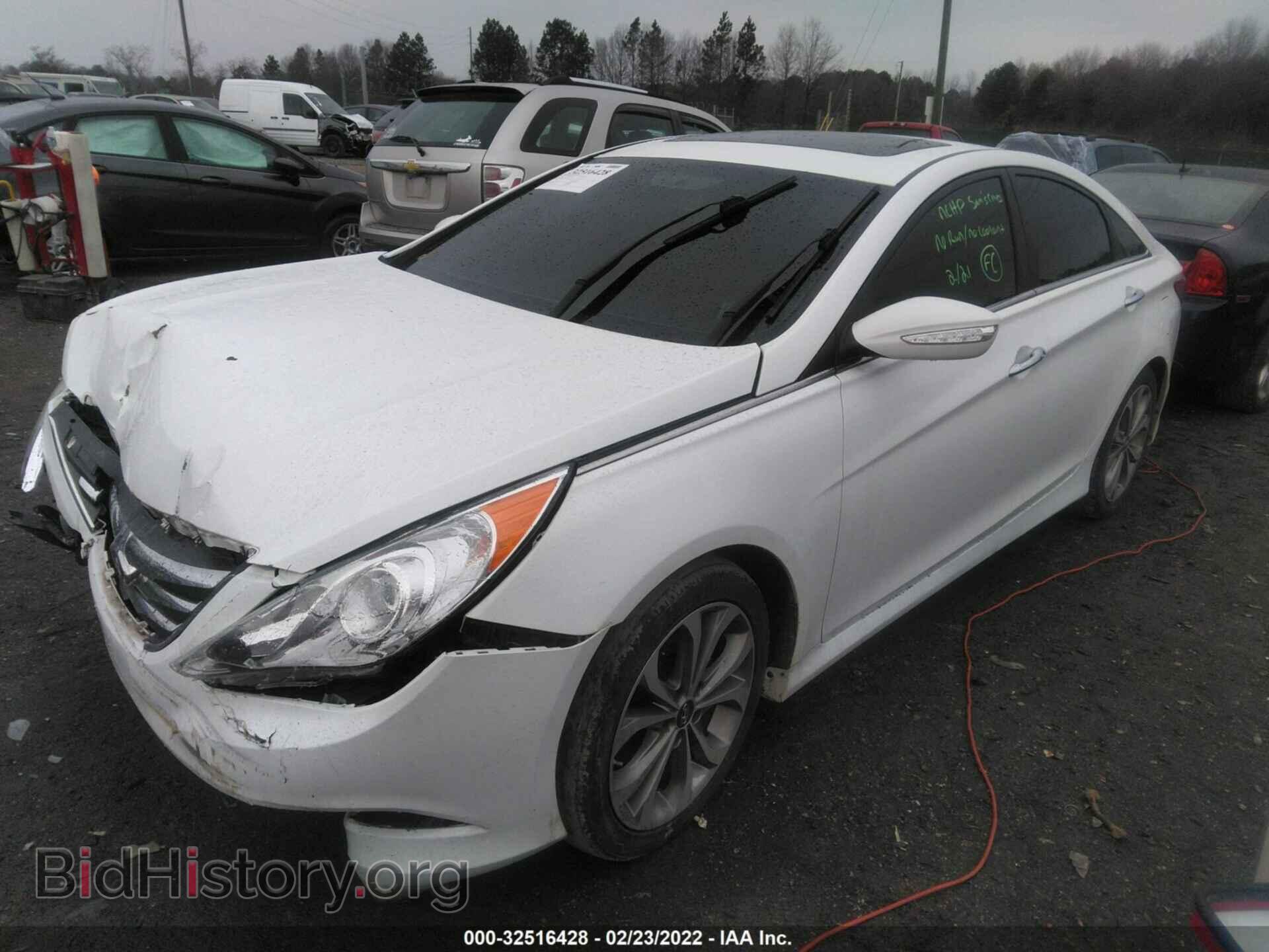 2014 HYUNDAI SONATA - VIN: 5NPEC4AC7EH862235 - Фото 2