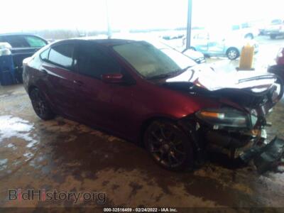 2015 Dodge DART SE, red — VIN 1C3CDFAA9FD375502, IAAI