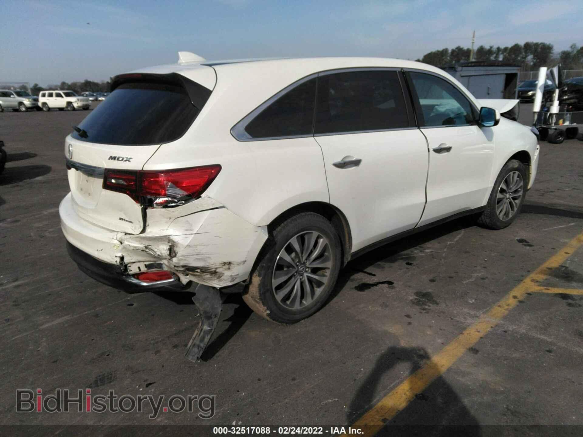 2016 ACURA MDX - VIN: 5FRYD4H42GB008083 - Фото 4