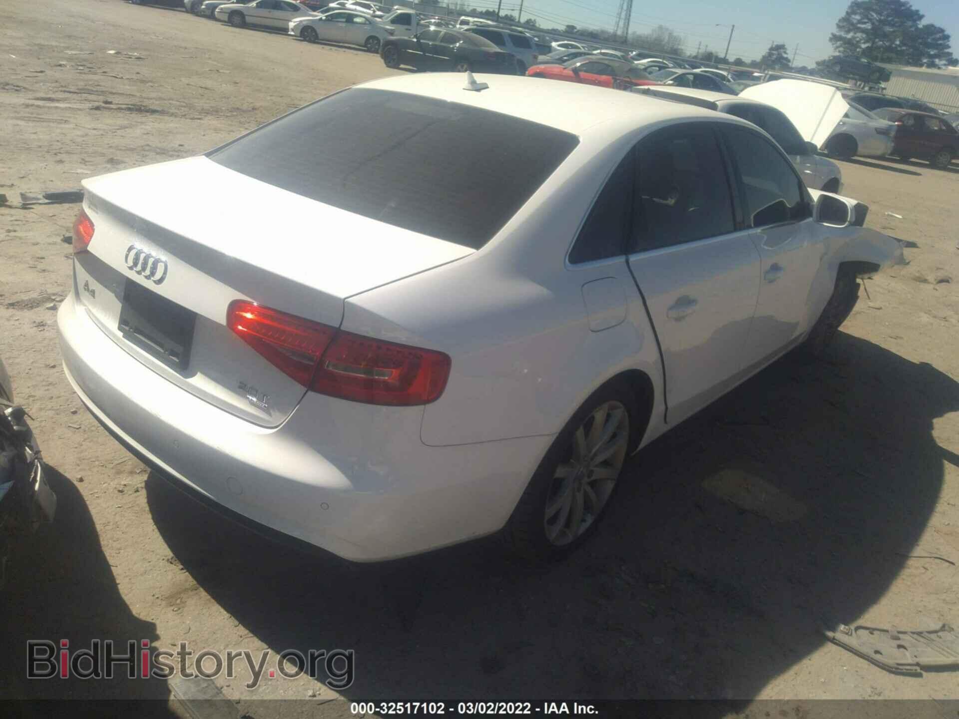 2013 AUDI A4 - VIN: WAUKFAFL8DA097752 - Фото 4