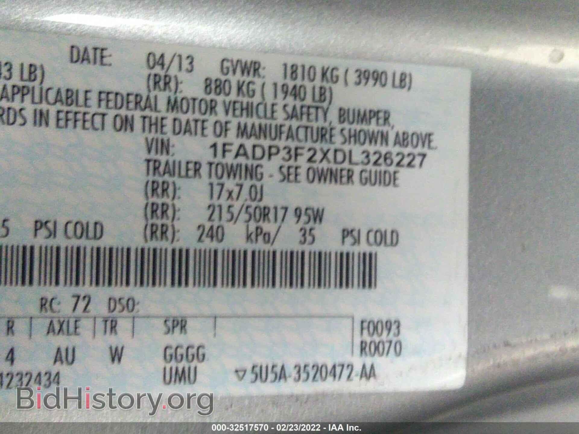 2013 FORD FOCUS - VIN: 1FADP3F2XDL326227 - Photo 9
