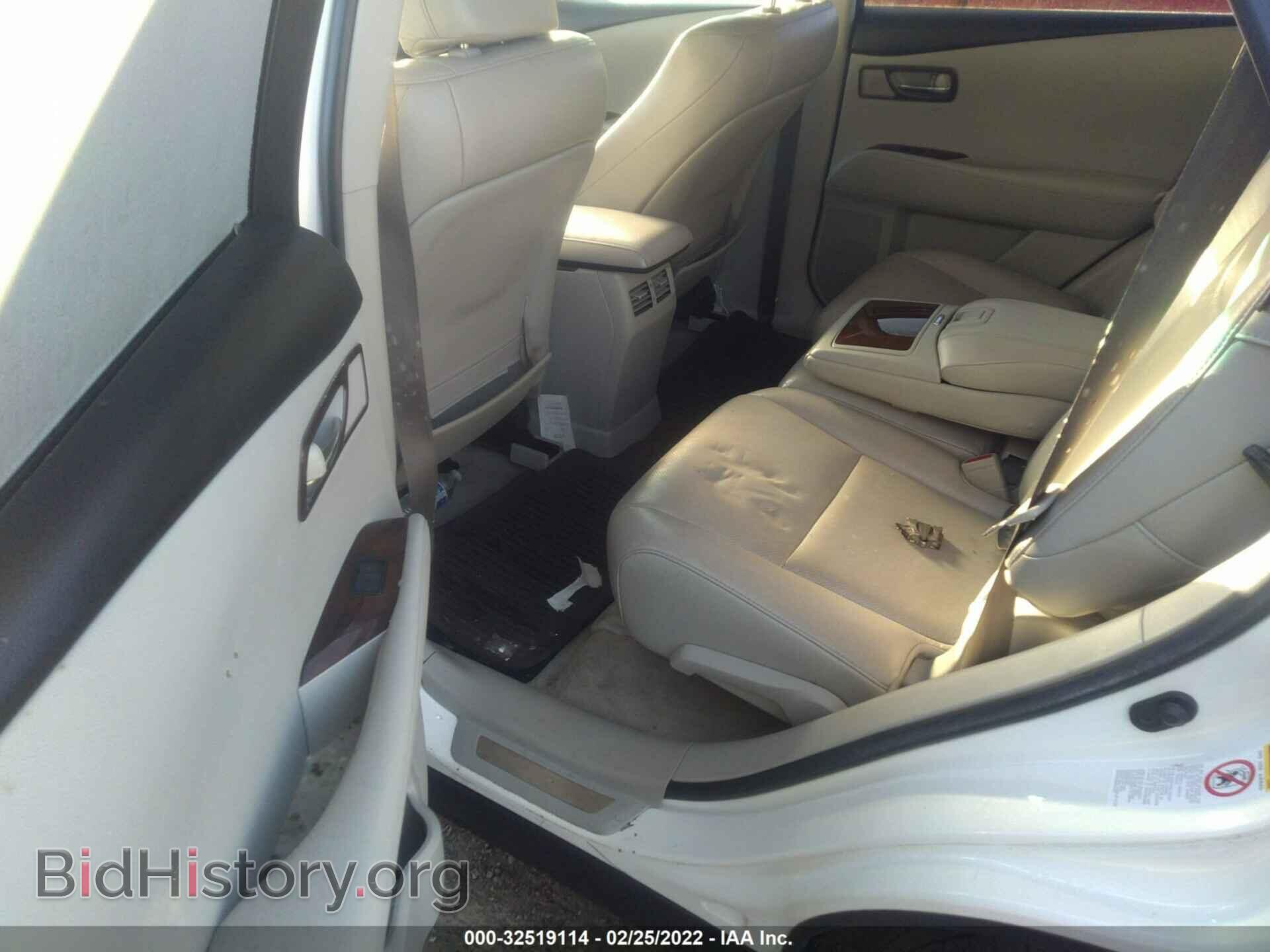 2010 LEXUS RX 350 - VIN: 2T2BK1BAXAC079288 - Фото 8
