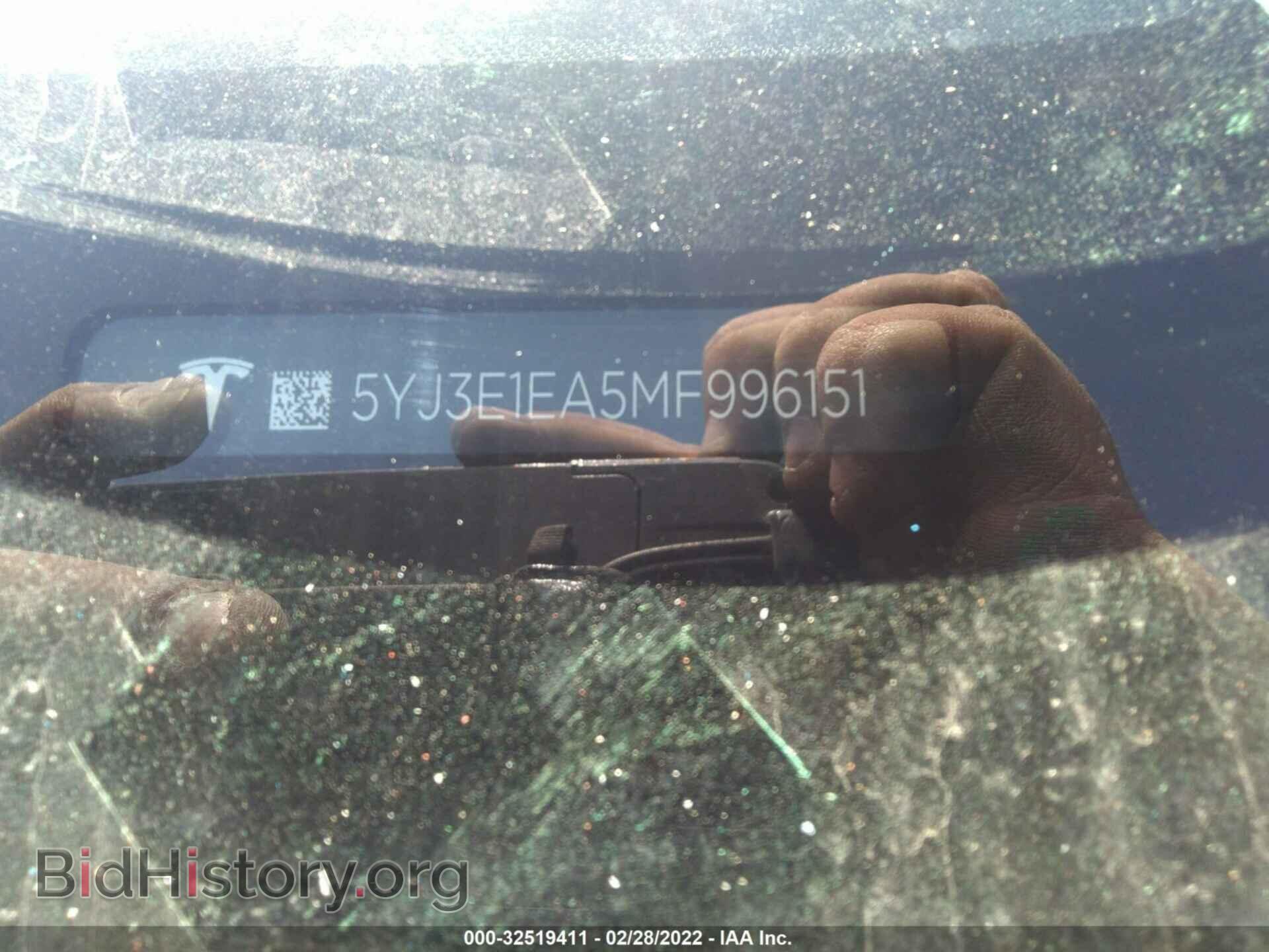 2021 TESLA MODEL 3 - VIN: 5YJ3E1EA5MF996151 - Фото 9
