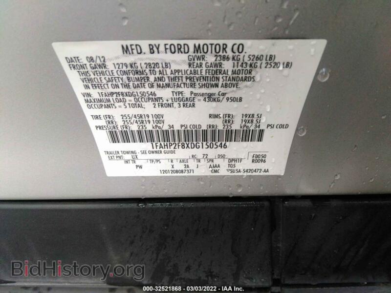 2013 Ford TAURUS (VIN 1FAHP2F8XDG150546) — photo 9 of 12
