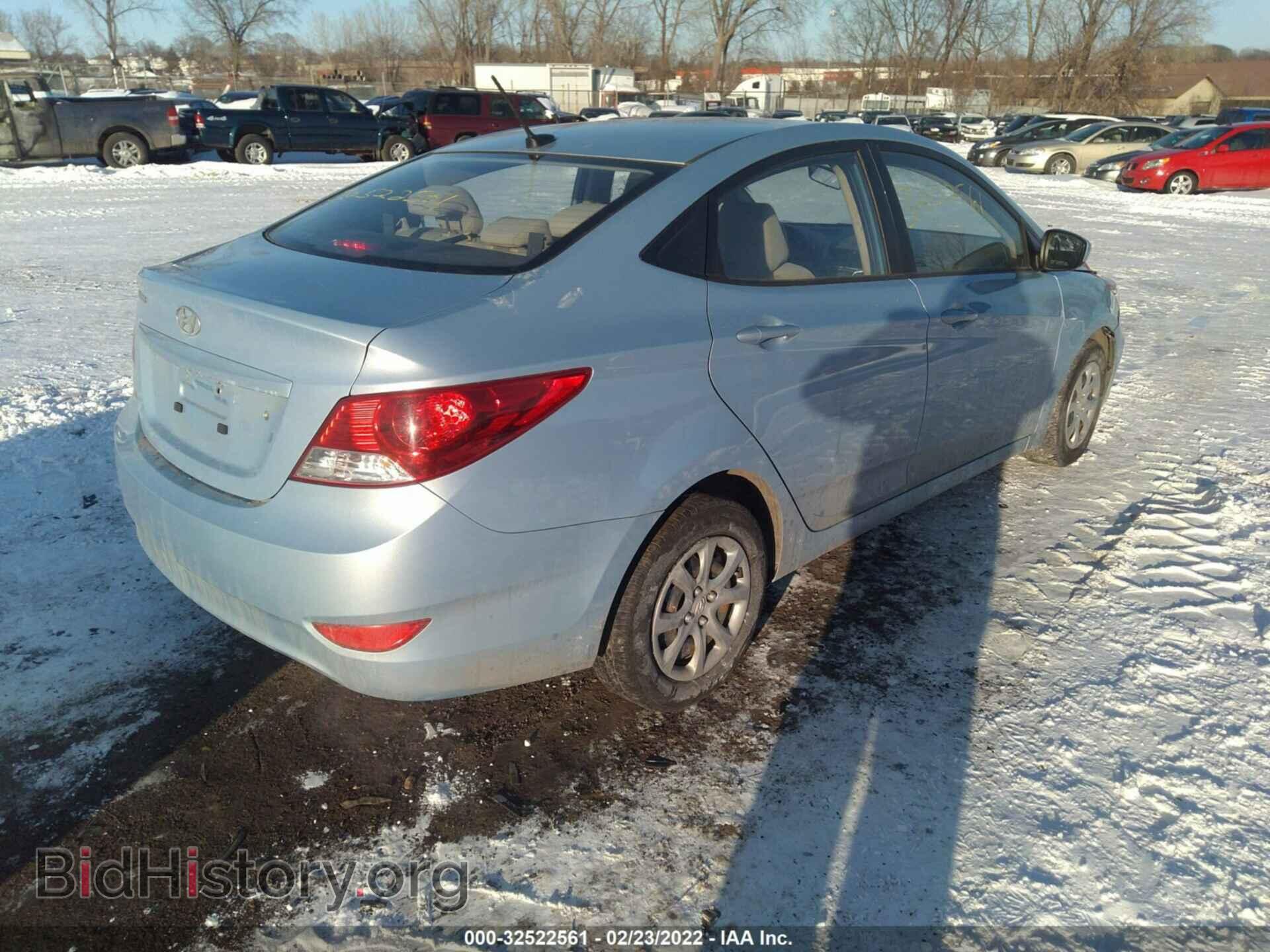 2013 HYUNDAI ACCENT - VIN: KMHCT4AE4DU553671 - Фото 4