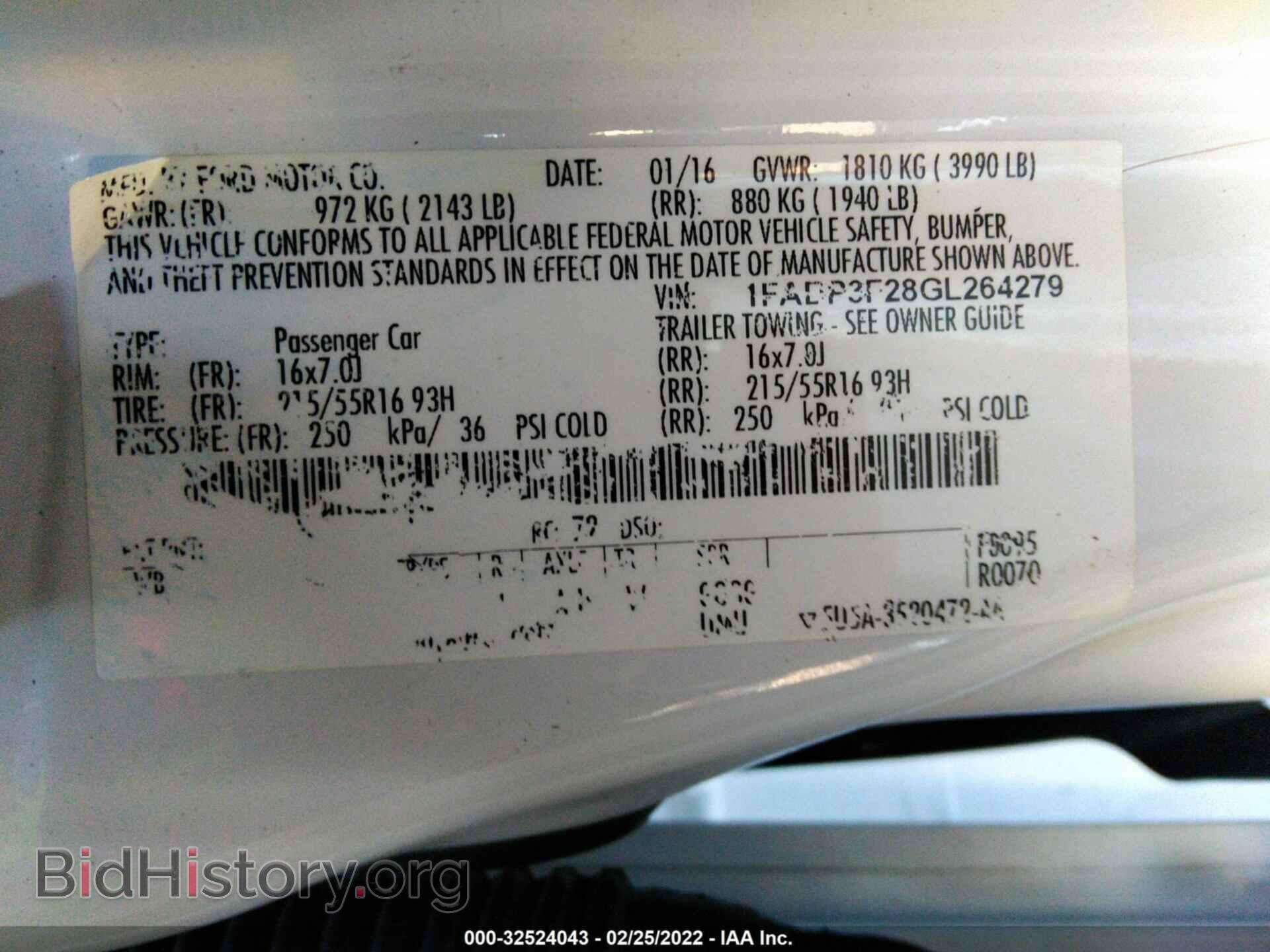2016 FORD FOCUS - VIN: 1FADP3F28GL264279 - Фото 9