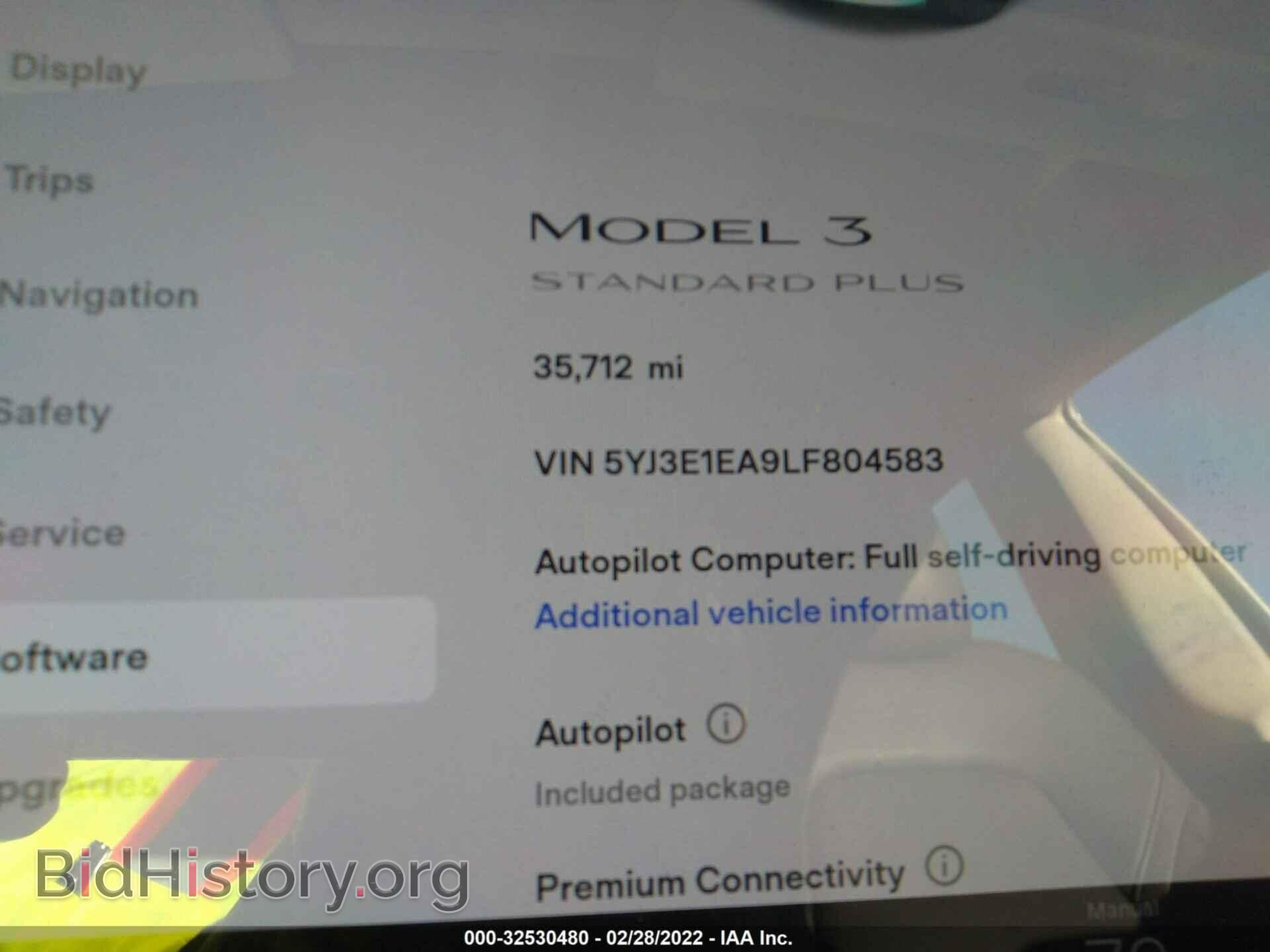 2020 TESLA MODEL 3 - VIN: 5YJ3E1EA9LF804583 - Фото 7