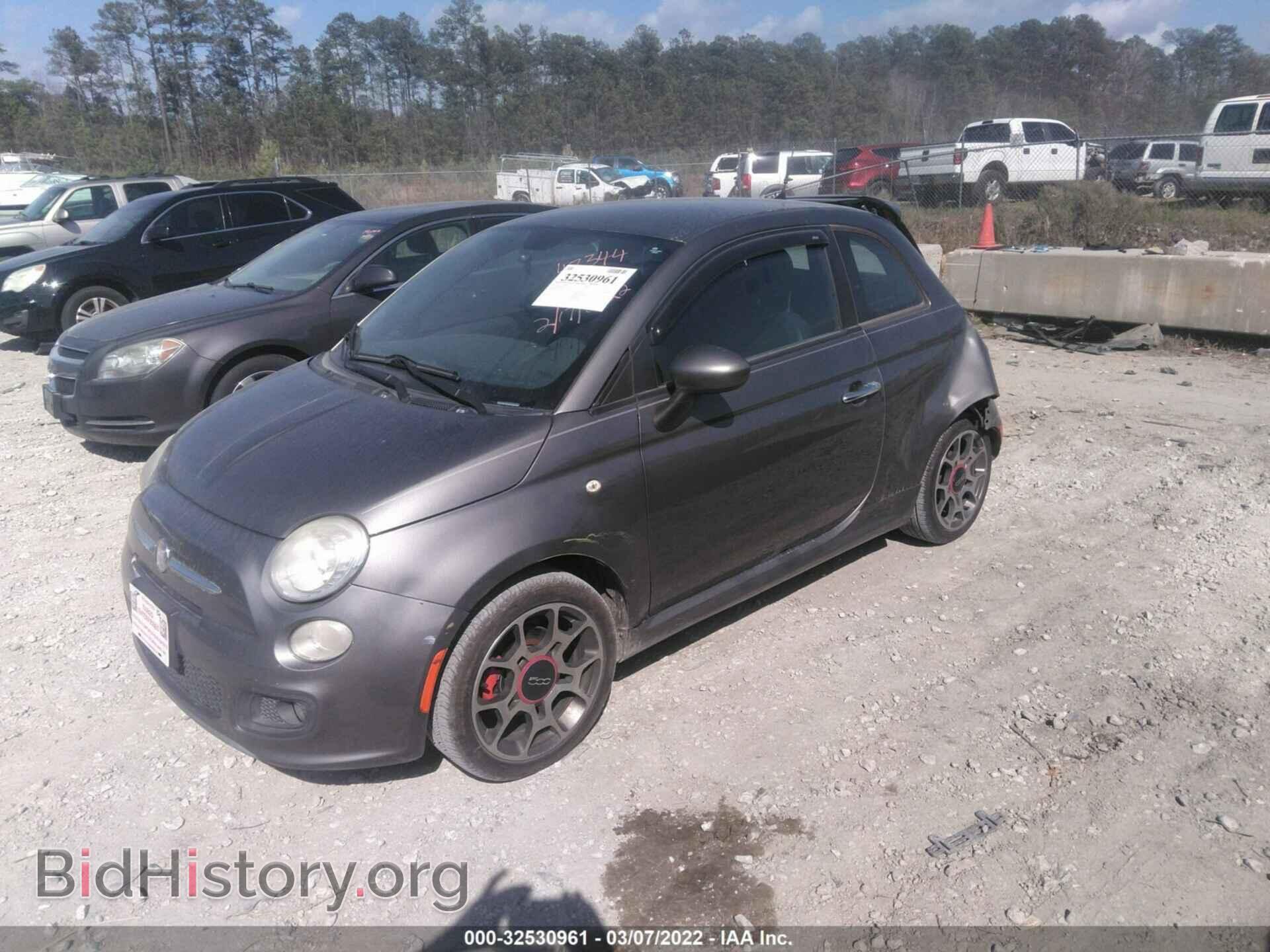 2012 FIAT 500 - VIN: 3C3CFFBR1CT115437 - Фото 2