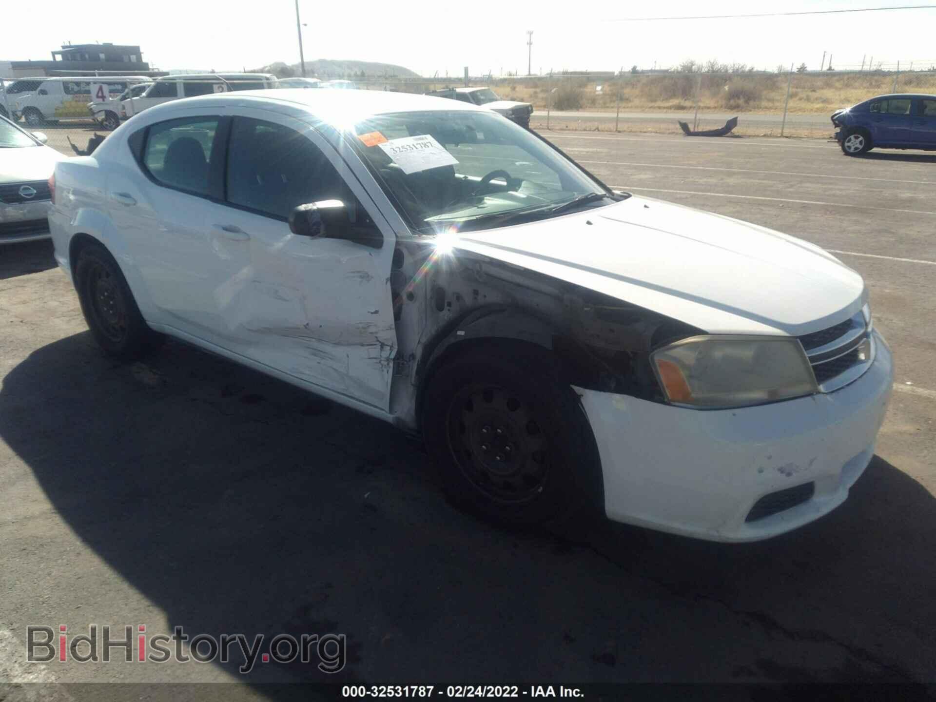 Photo 1C3CDZAB8CN331801 - DODGE AVENGER 2012