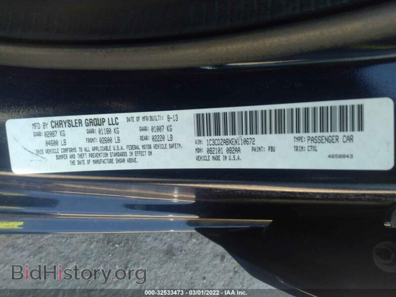 2014 Dodge AVENGER (VIN 1C3CDZABXEN110672) — photo 9 of 12