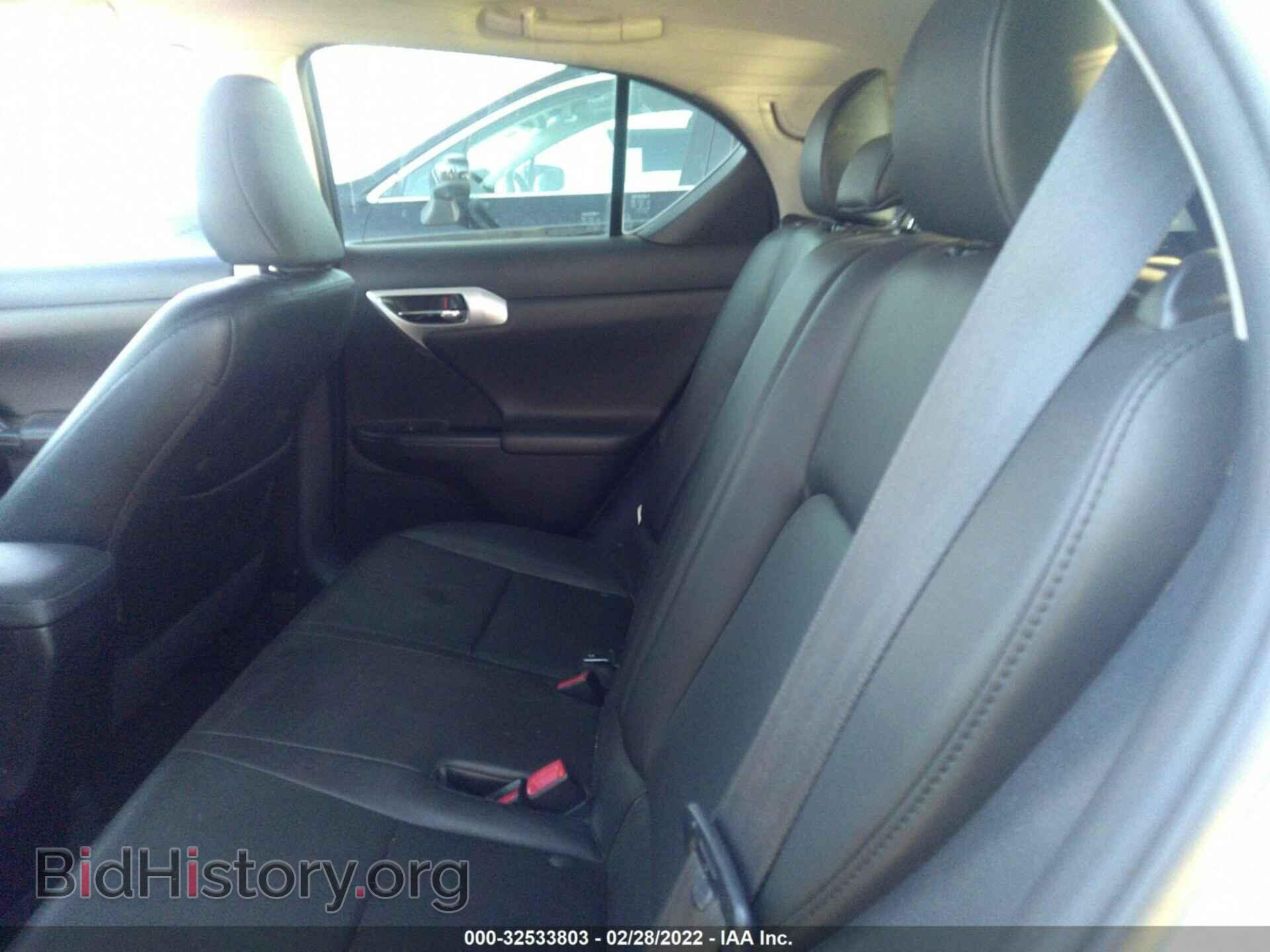 2012 LEXUS CT 200H - VIN: JTHKD5BH2C2080485 - Фото 8