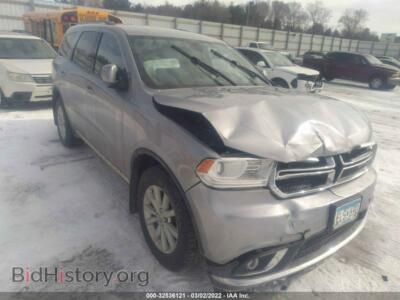 2014 Dodge DURANGO SXT, серебристый — VIN 1C4RDJAG8EC318614, IAAI
