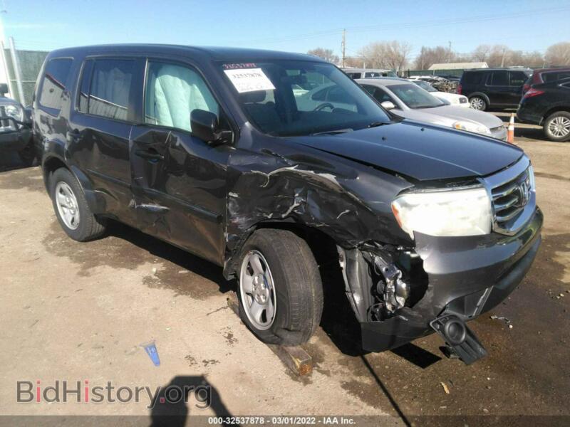 2014 Honda PILOT LX (VIN 5FNYF3H2XEB023058) — фото 1 из 11, IAAI, повреждение: правая передняя часть