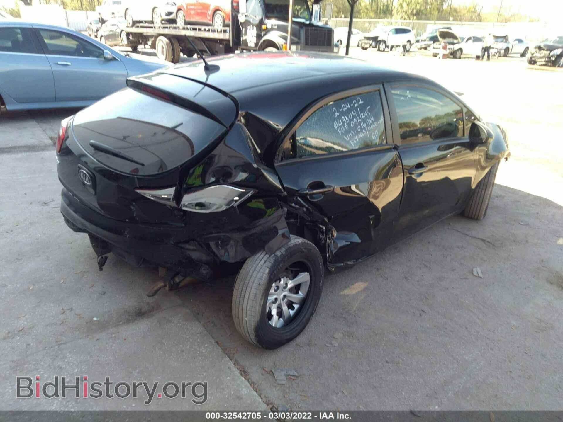2012 KIA RIO - VIN: KNADM5A35C6016964 - Фото 4