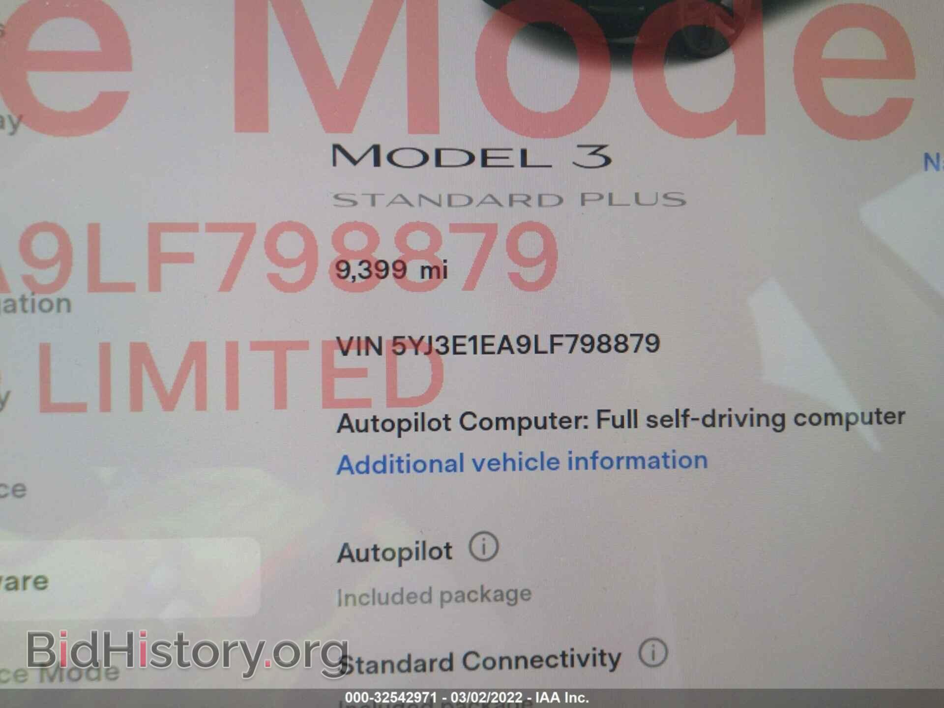 2020 TESLA MODEL 3 - VIN: 5YJ3E1EA9LF798879 - Фото 7