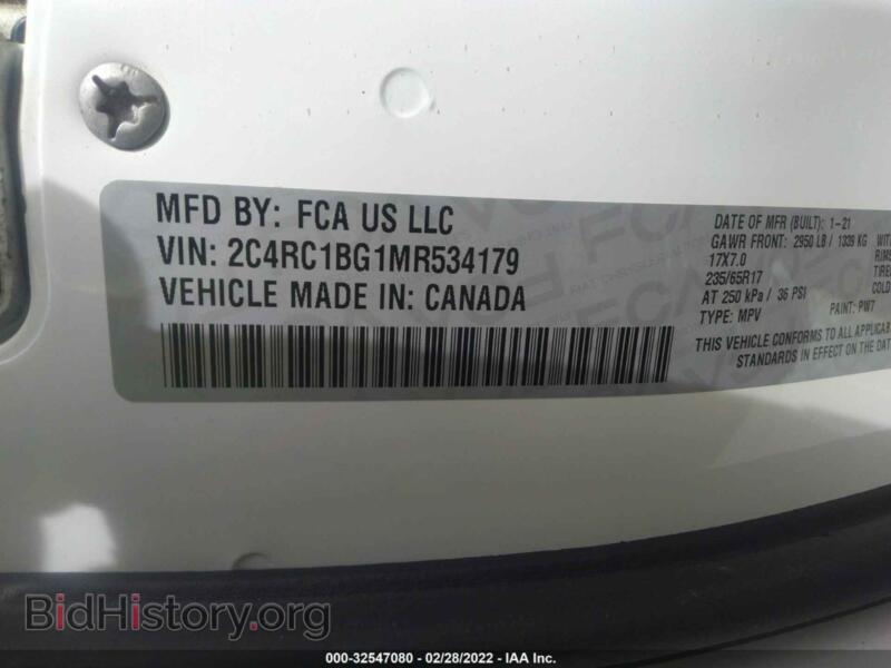 2021 Chrysler PACIFICA (VIN 2C4RC1BG1MR534179) — photo 9 of 11