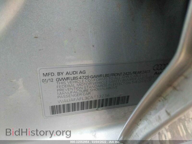 2012 Audi A4 (VIN WAUAFAFL3CA113236) — фото 9 из 11