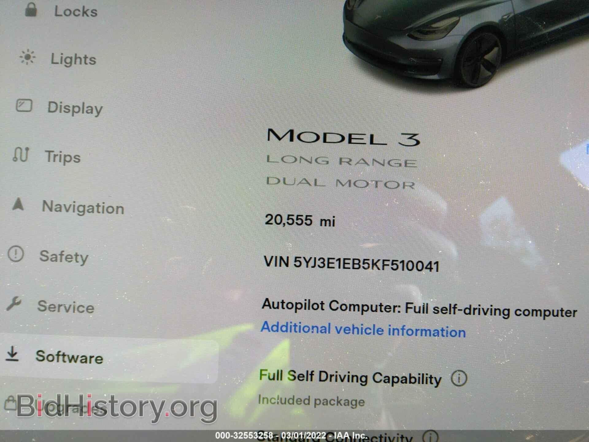 2019 TESLA MODEL 3 - VIN: 5YJ3E1EB5KF510041 - Photo 7
