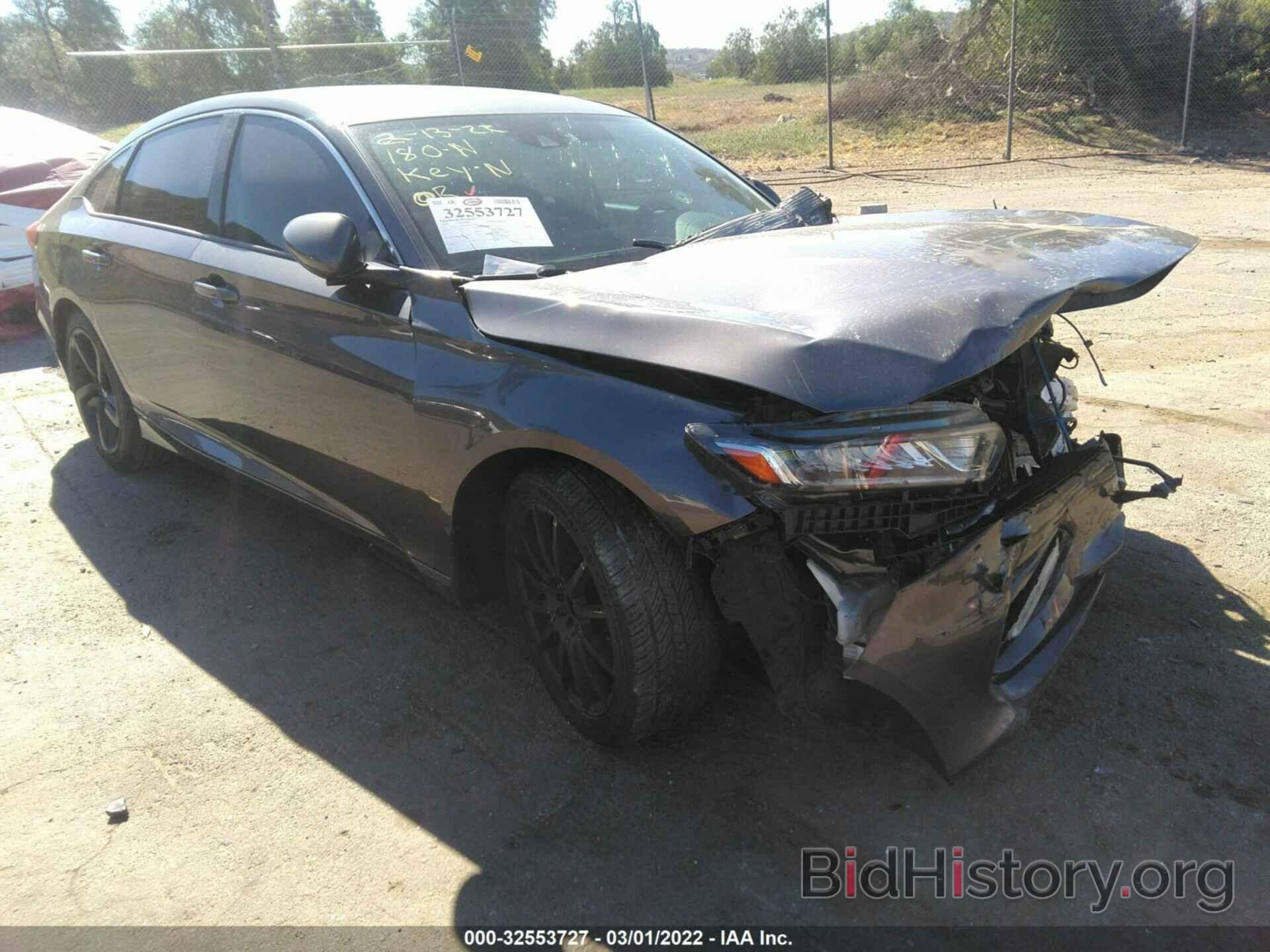 Photo 1HGCV1F35KA109395 - HONDA ACCORD SEDAN 2019