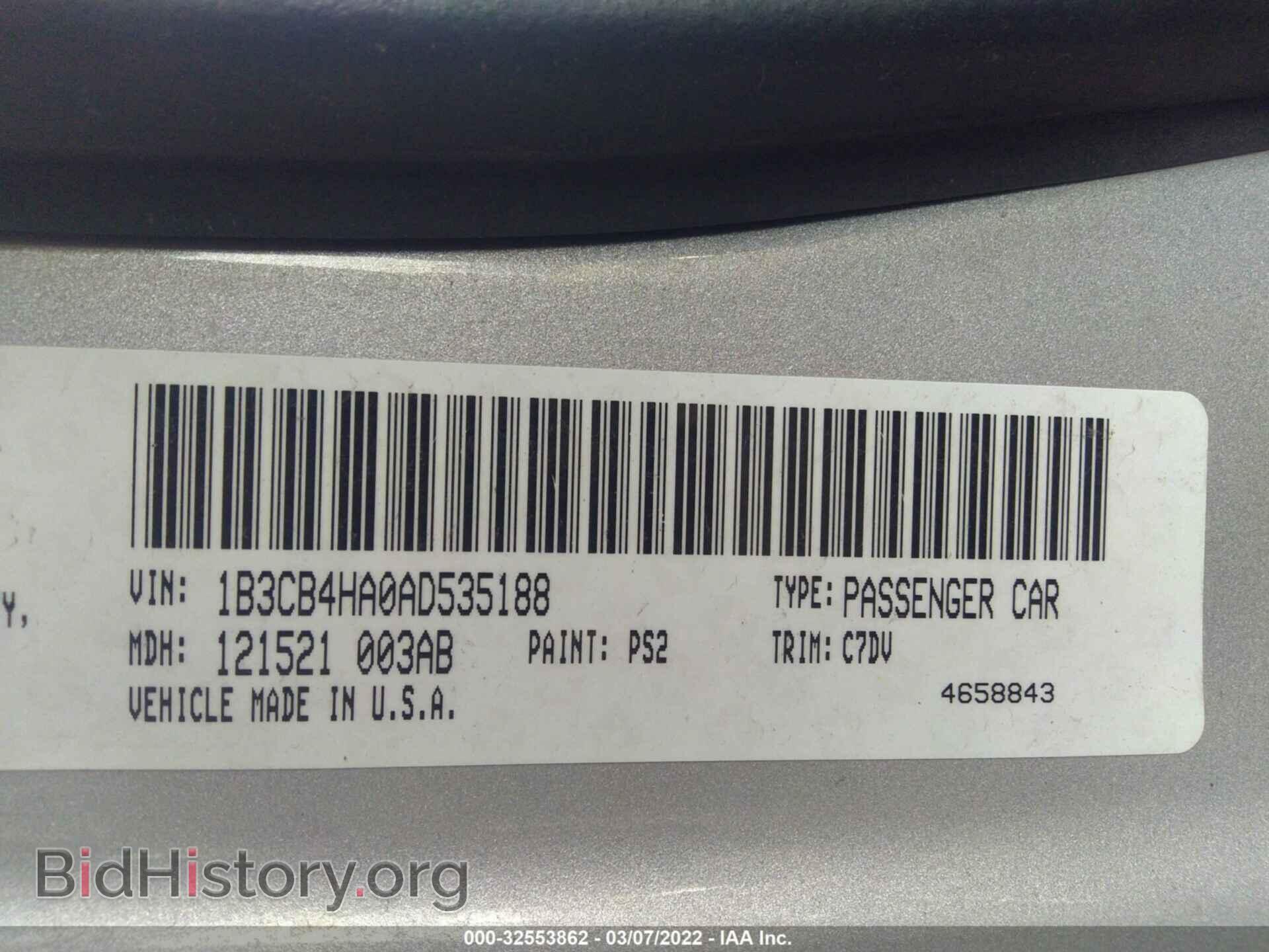 2010 DODGE CALIBER - VIN: 1B3CB4HA0AD535188 - Фото 9