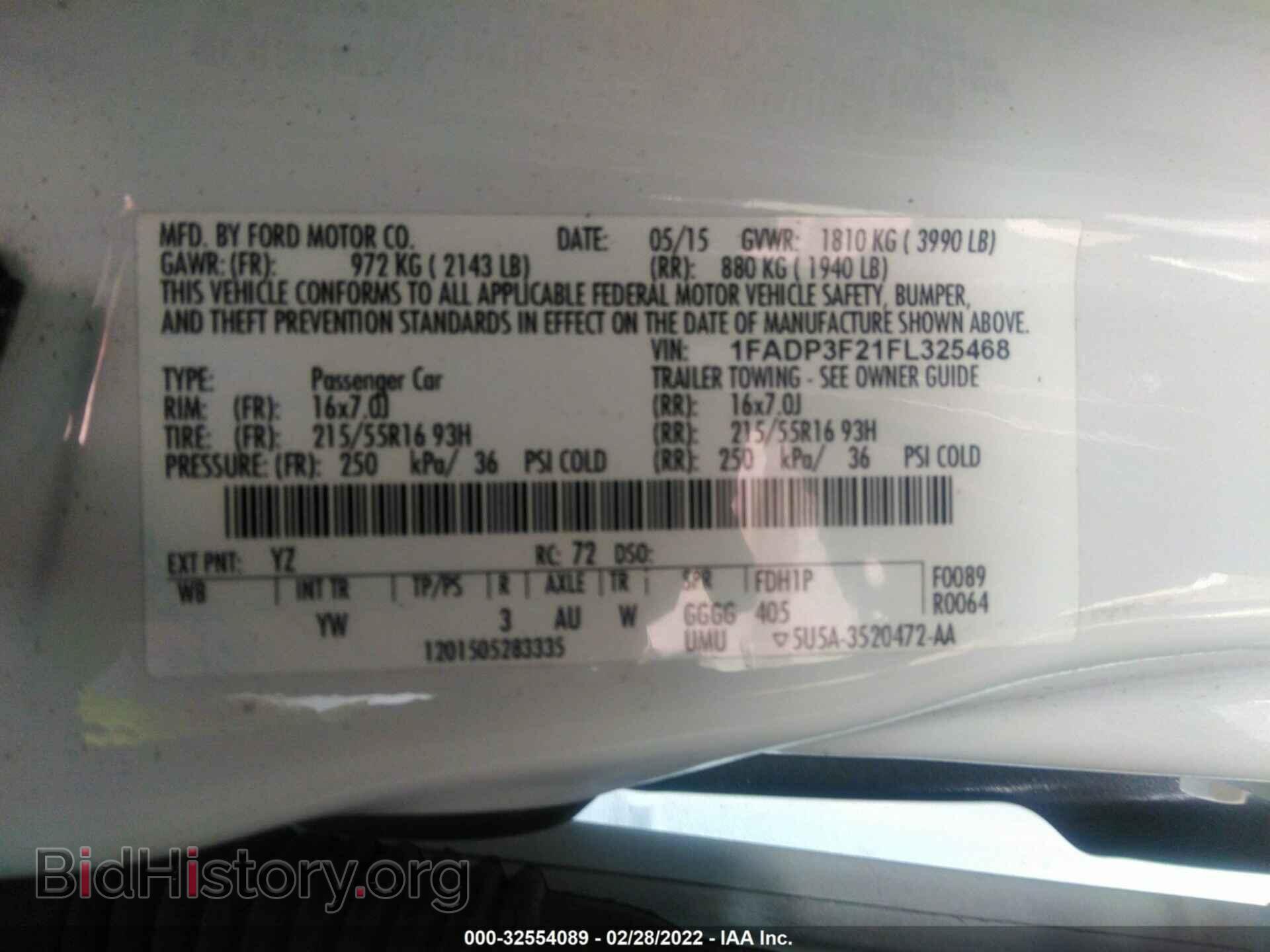 2015 FORD FOCUS - VIN: 1FADP3F21FL325468 - Фото 9