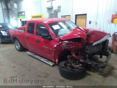 2012 RAM 1500 Express, red — VIN 1C6RD7FT2CS340241, IAAI