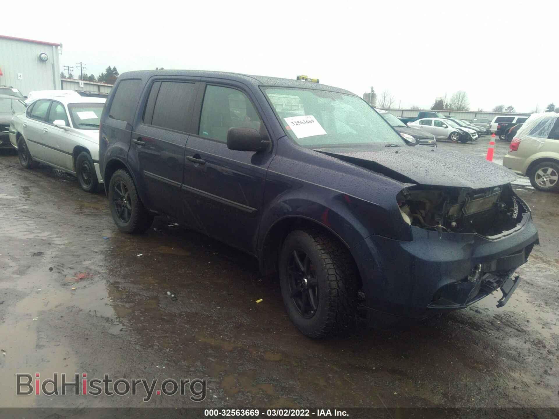 Photo 5FNYF4H25DB082975 - HONDA PILOT 2013