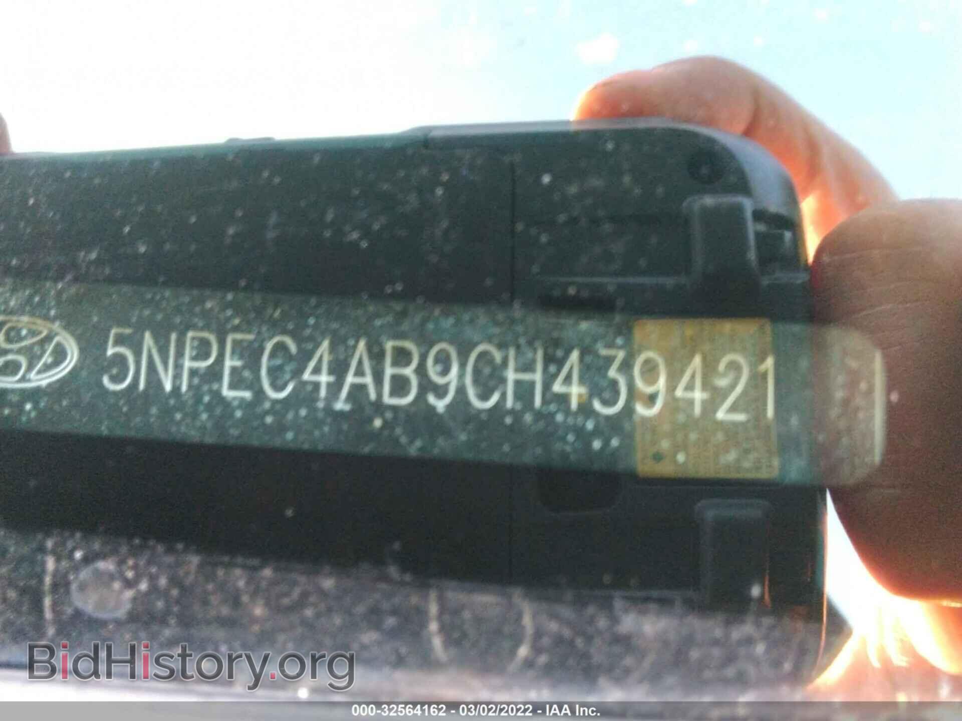 2012 HYUNDAI SONATA - VIN: 5NPEC4AB9CH439421 - Фото 9