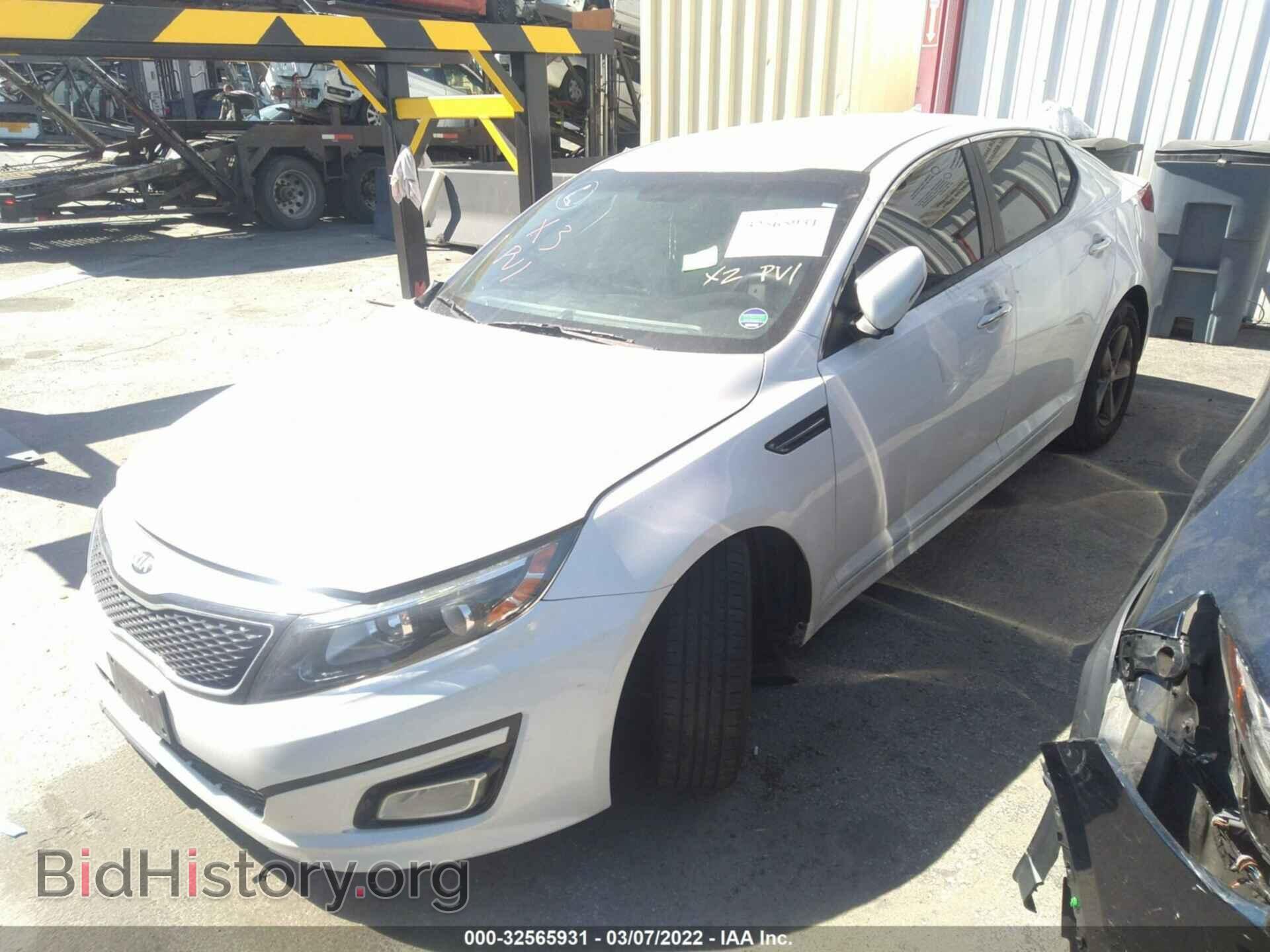 2015 KIA OPTIMA - VIN: KNAGM4A75F5647069 - Фото 2