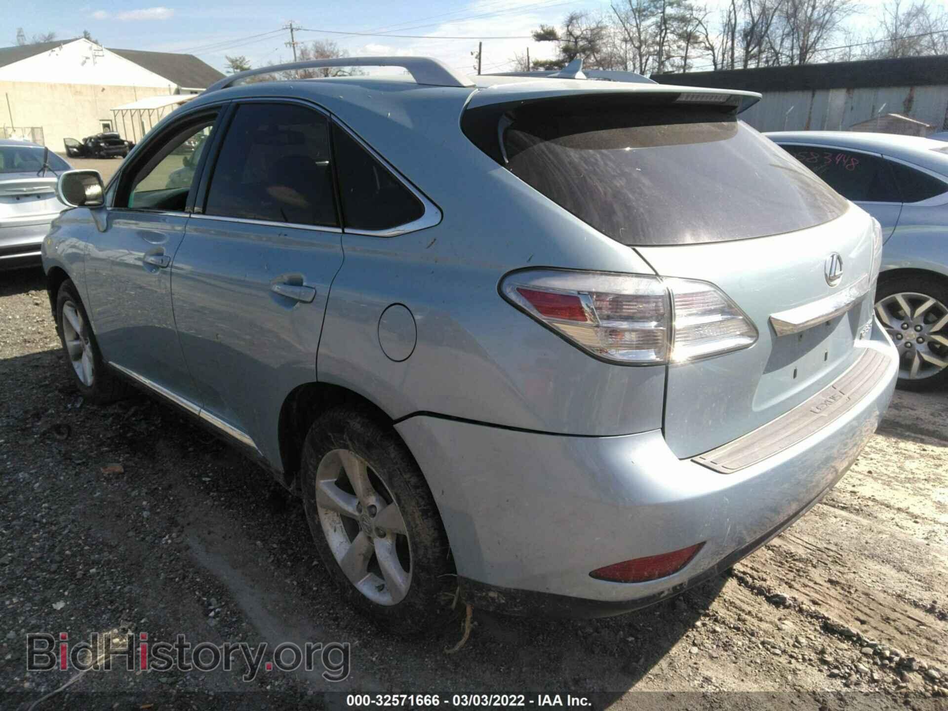 2011 LEXUS RX 350 - VIN: 2T2BK1BA5BC082343 - Фото 3