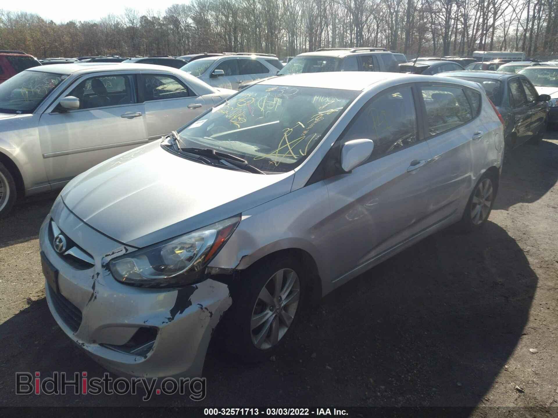 2012 HYUNDAI ACCENT - VIN: KMHCU5AE6CU037393 - Фото 2