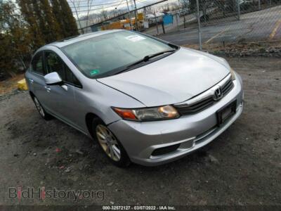2012 Honda CIVIC SDN EX, серебристый — VIN 2HGFB2F84CH324423, IAAI