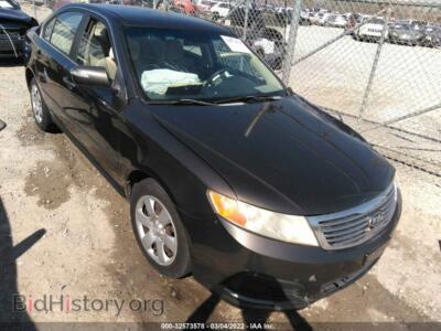 2009 Kia OPTIMA LX, темно-коричневый — VIN KNAGE228495292716, IAAI